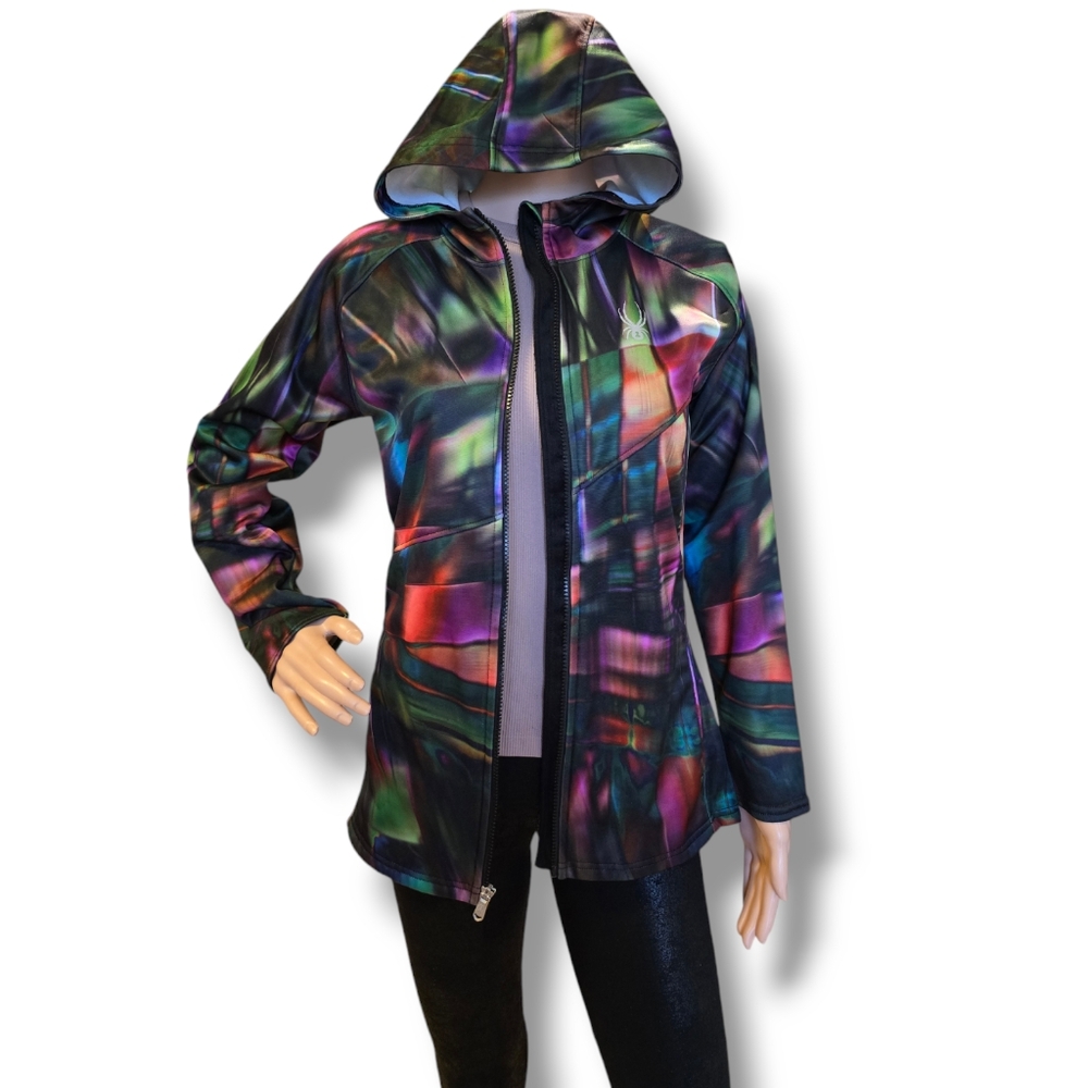 SPYDER Youth Multicolored Ryze Spectra Fleece Hooded Jacket Unisex XL (18) - Picture 12 of 16